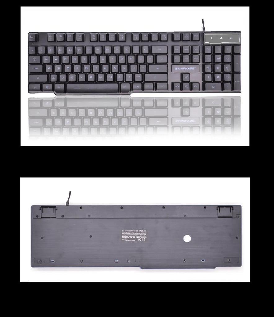 104-клавишная механическая клавиатура с подсветкой, русско-английская