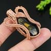 Natural Tiger Eye Gemstone Handmade Copper Wire Wrap Gift Pendant 1.97 d0I74