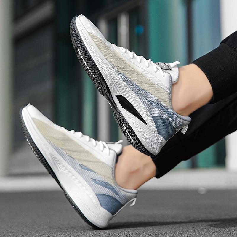 Мужская повседневная обувь на шнуровке с сеткой, дышащая, брендовая дышащая обувь, мужская обувь, дизайнерская обувь на плоской подошве, мужская мода, летние кроссовки