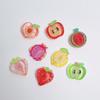 100Pcs/Bag 22MM Cute Fruit Slime Charms Mini Sweet Peach Watermelon Apple Lemon Strawberry Embellishments for Scrapbooking Decor