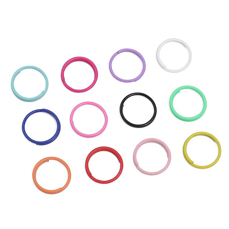 Круглые кольца для прыжков, красочные витые открытые разъёмные кольца, кольца для прыжков, соединитель для изготовления ювелирных изделий своими руками, поиск расходных материалов