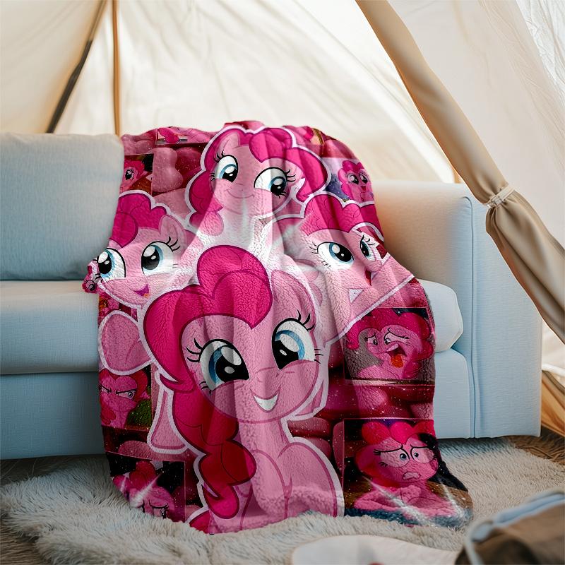 1pc My Little Pony2 Theme Blanket - Digital Print, Polyester, Cozy for All Seasons, Perfect for Outdoor, Camping, and Travel