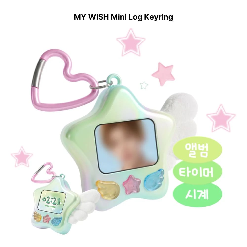 [Официальный] NCT WISH x MEGA COFFEE MY WISH Брелок Жестяная Коробочка Мини Журнал MD