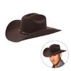 Ковбойские шляпы в западном стиле Федора с широкими полями Шляпа подарок для парня Шляпа с широкими полями