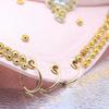Fashion Ladies Bling Sequin Butterfly Baseball Cap, Rhinestone Trim Metal Ring Decor Adjustable Sun‑Protection Peaked Hat for Daily Party Street