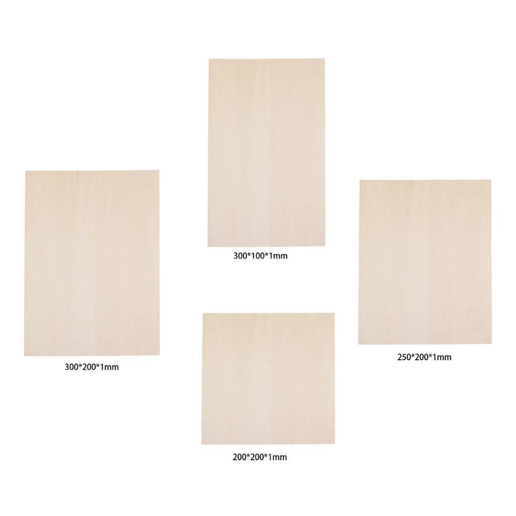 5 Штук Деревянных Листов Материалы для DIY-Проектов Поделки для Корабля Лодки Самолета