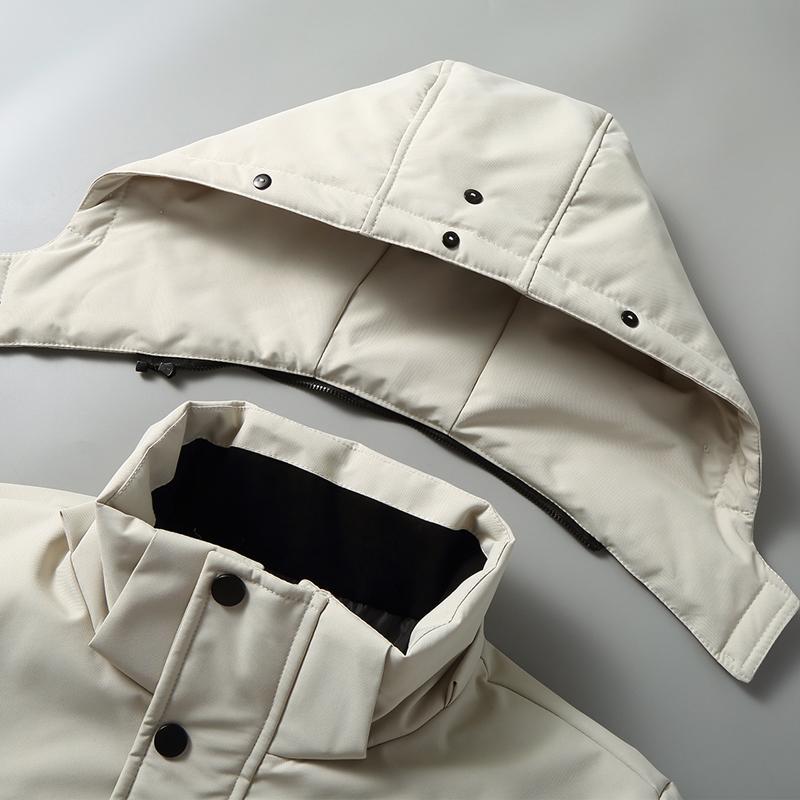 Real Fur Collar Winter White Duck Down Coats for Men Parkas Hooded Thick Warm Down Jackets Man Outerwears