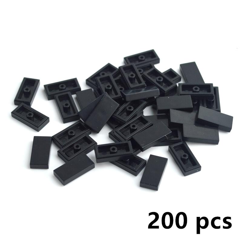 200 шт. Детали MOC Плоская плитка 3069 Аксессуары 1x2 Гладкая панель Собираемые детали Тонкие строительные блоки Образовательные игрушки Совместимый бренд