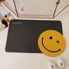Simple Smiley Diatom Mud Floor Mat Bathroom Door Absorbent Anti Slip Mat Can Wash Bathroom Floor Mat