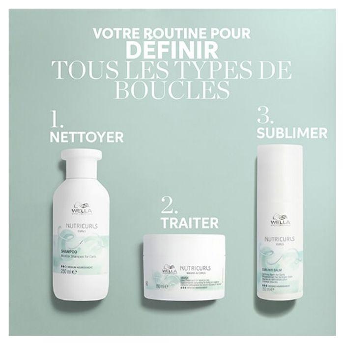 Wella Professional - NUTRICURLS Masque Soin Nourrissant intense pour cheveux ondulés et bouclés - 150 ml