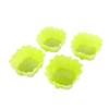 Shincatec Antibacterial Bento Cups, Square Veggie Cups, Lettuce, 4-Pack, Light Green