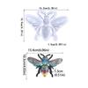 Glossy Large Bees-shape Ornaments Silicone Epoxy Resin Mold DIY Keychain Pendant Jewelry for Valentine Gift Craft