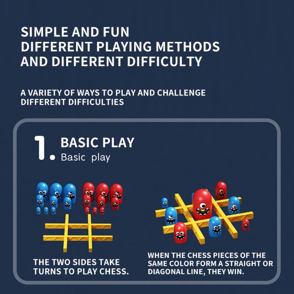 Board Game Big Eat Small Gobble Board Toys Parent-Child Noughts And Crosses Toy  Friends