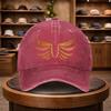 A Baseball Cap with a Golden Wing Print a Casual Duckbill Hat Stylish And Adjustable for Outdoor Use Suitable for Travel And