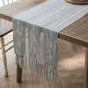 Nordic Jacquard Geometric Table Flag Fringed Fashion Tea Flag Dining Flag Long Polyester Cotton Tablecloth
