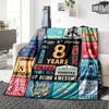 8Th Anniversary Countdown Throw Blanket Comfortable ure Throw For Sofa Couch Office Bed Picnics Four Seasons Multipurpose Warmthful Y20