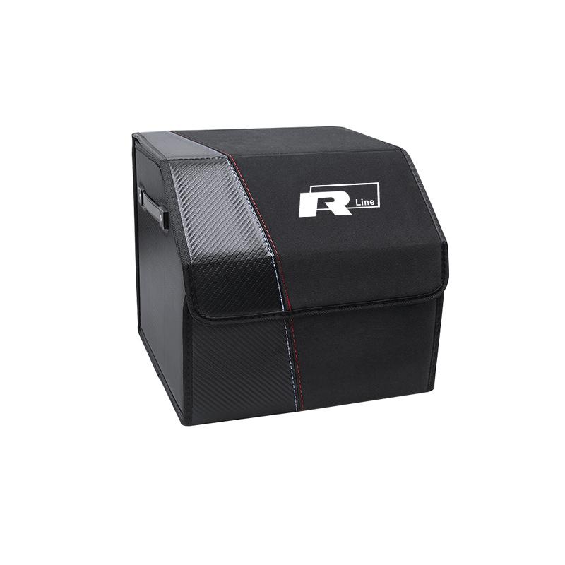 Folding Car Trunk Organizer Box Storage Bag Tools Tidying For VW GTI Polo Golf Passat Tiguan Arteon Touareg Taigo Jetta Hub Cap