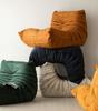 Fuzzy Caterpillar Lazy Sofa: Modern Minimalist Fabric Balcony & Bay Window Lounge Chair