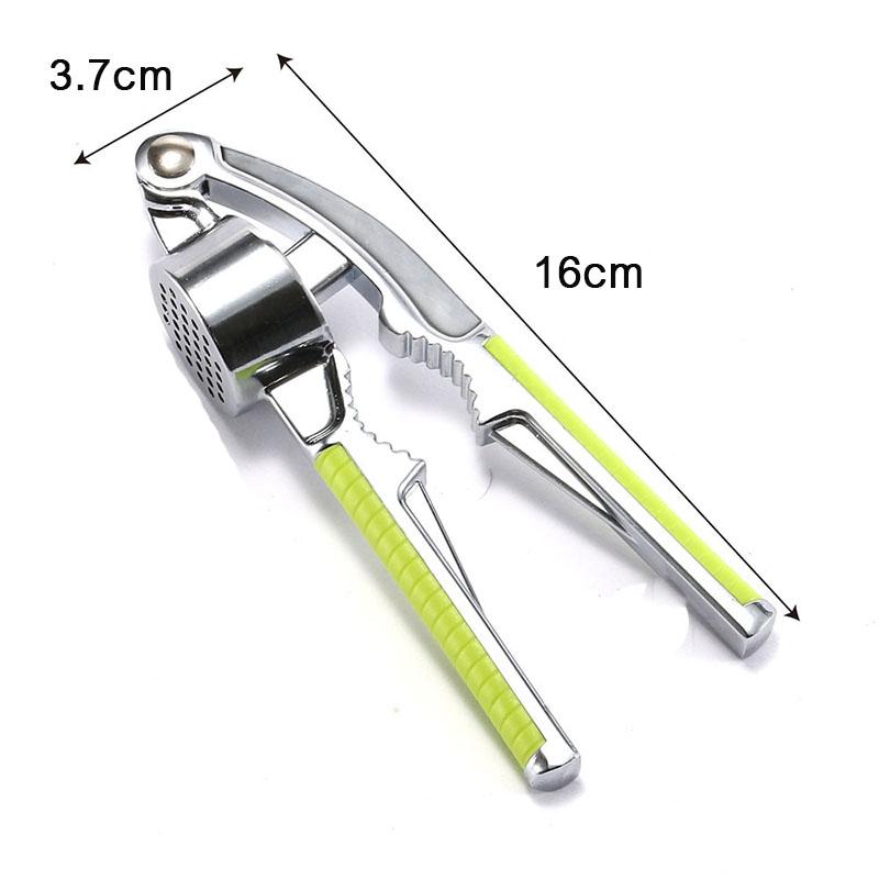 Garlic Press Walnut Open Tools Crusher Mincer Chopper Silicone Stripper TubeGarlic Press Crusher with Walnut Open Tools