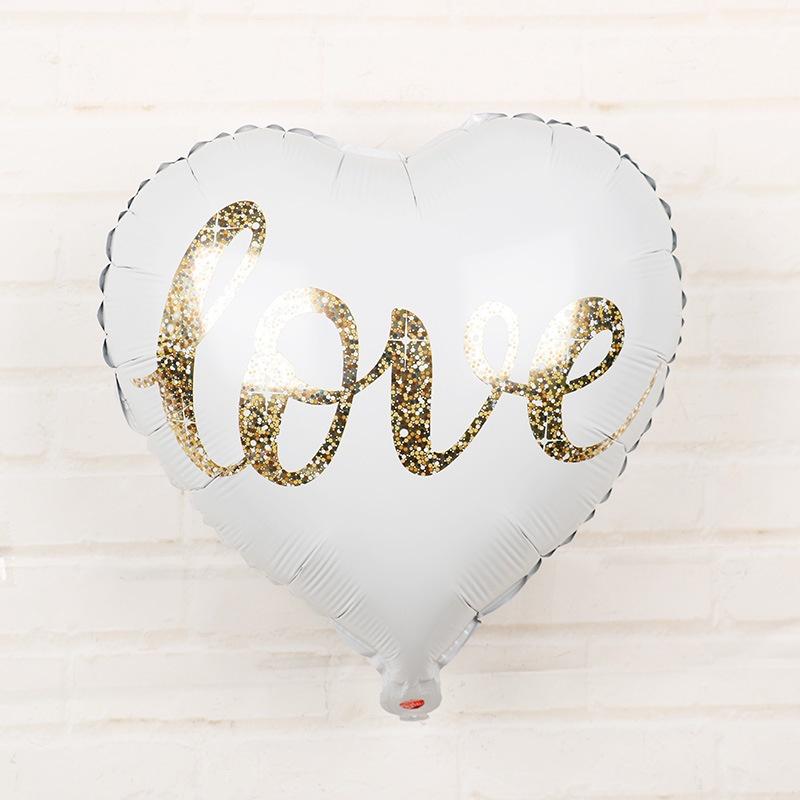 1 шт. 18-дюймовые круглые белые золотые блестящие фольгированные шары с принтом Mr&Mrs LOVE для невесты, свадьбы, декора, принадлежностей ко Дню святого Валентина