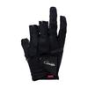 Gamakatsu G Ergo Grip Gloves GM7295 L (3 Pieces) Black/Black