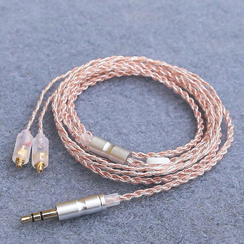 Кабель для обновления наушников Hi-Fi Mmcx 3,5 мм 1,2 м посеребренный сердечник кабель для Sennheiser Ie200/Ie300/Ie600/Ie900/Akg N5005/N30