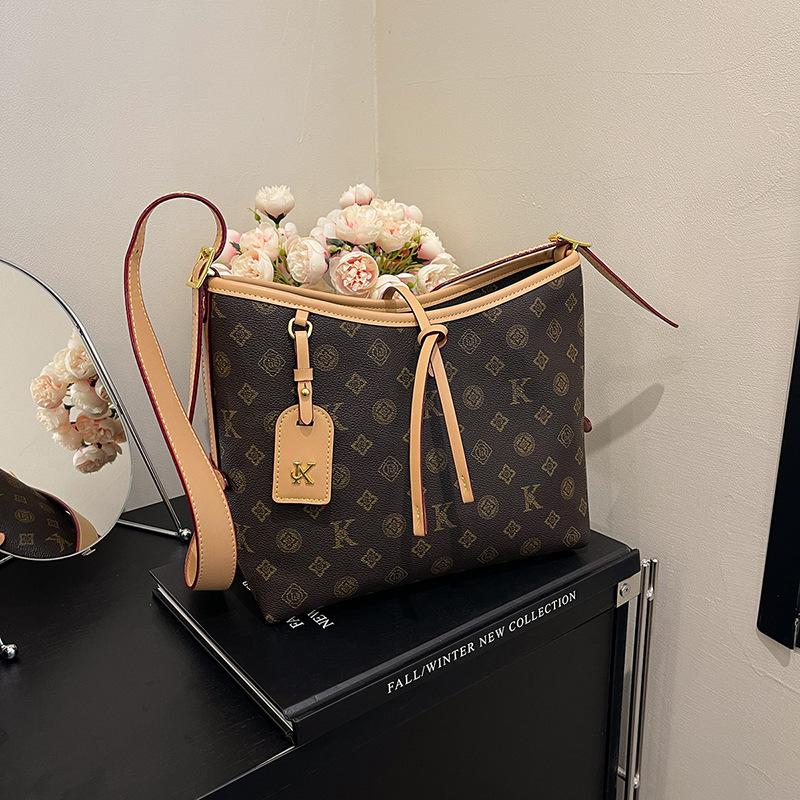 Новая сумка-тоут с контрастным цветом для покупок, ранняя осень, сумка на плечо для мамы и ребенка, женская сумка