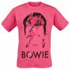 Retro TShirt with David Bowie Aladdin Sane Lightning Classic Graphic Print Creative Inspiration Featuring Rock Art Fans