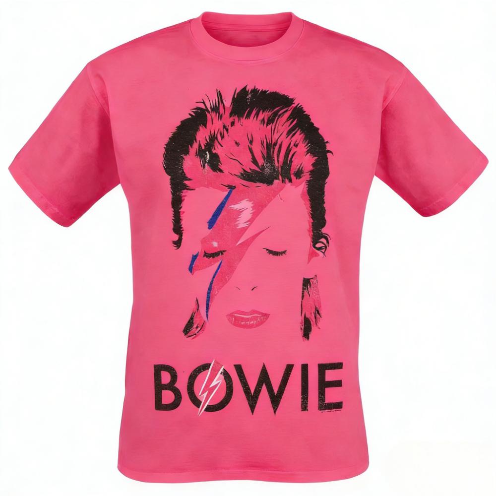 Retro TShirt with David Bowie Aladdin Sane Lightning Classic Graphic Print Creative Inspiration Featuring Rock Art Fans