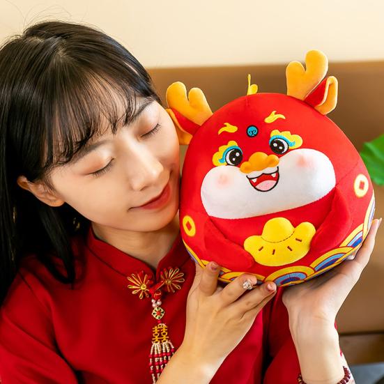 3D Chinese Dragon Hanging Decoration Golden Ingot 2024 Year of The Dragon New Year Cartoon Dragon Ornament Pendant Home Decor Spring Festival Gift