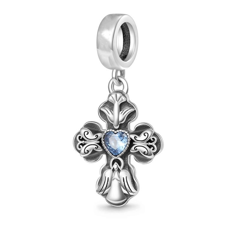 Новый Медный Крест Иисуса Святая Библия Подвеска Шармы Бусины Подходят для Оригинального Браслета Сделай Сам 3мм-5мм Женский Подарок