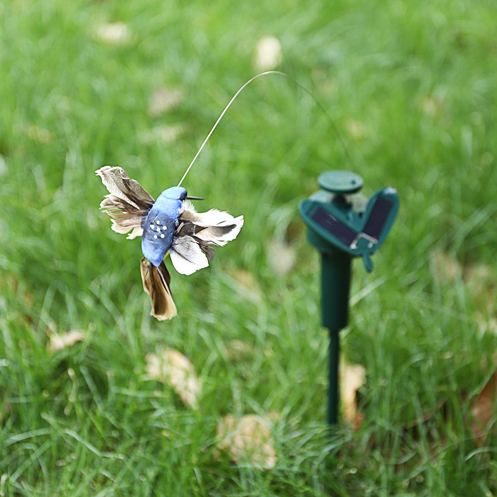 Solar Powered Dancing Fluttering Butterflies Flying Humming Bird Garden