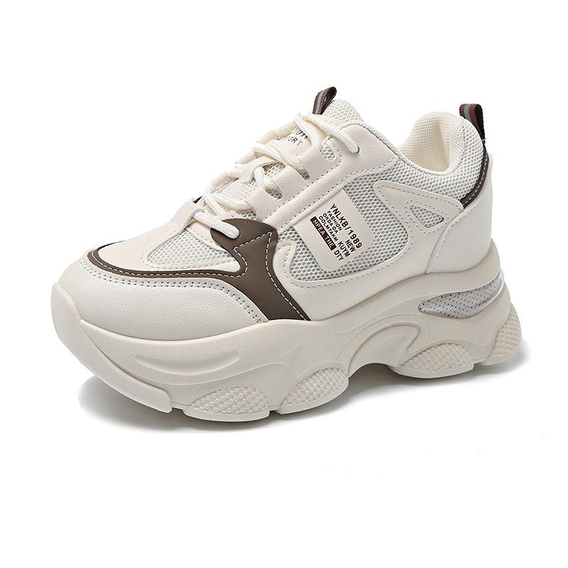 Mesh Breathable Platform Dad Shoes Women's New Spring and Summer Height Increasing Feet Smaller Casual Women's Sports Shoes