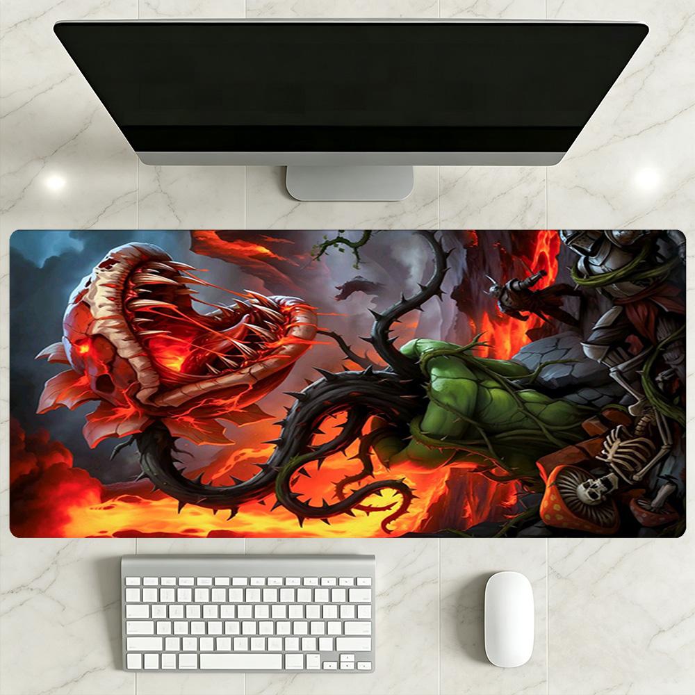 Plants Vs. Zombies Large Mouse Pad Office Mouse Mats Computer Desk Mat Non-Slip Rubber Bottom Office Desk Accessory