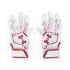 [Under Armor] Перчатки для отбивания UA CLEAN UP 6001317(101) Белый Красный M