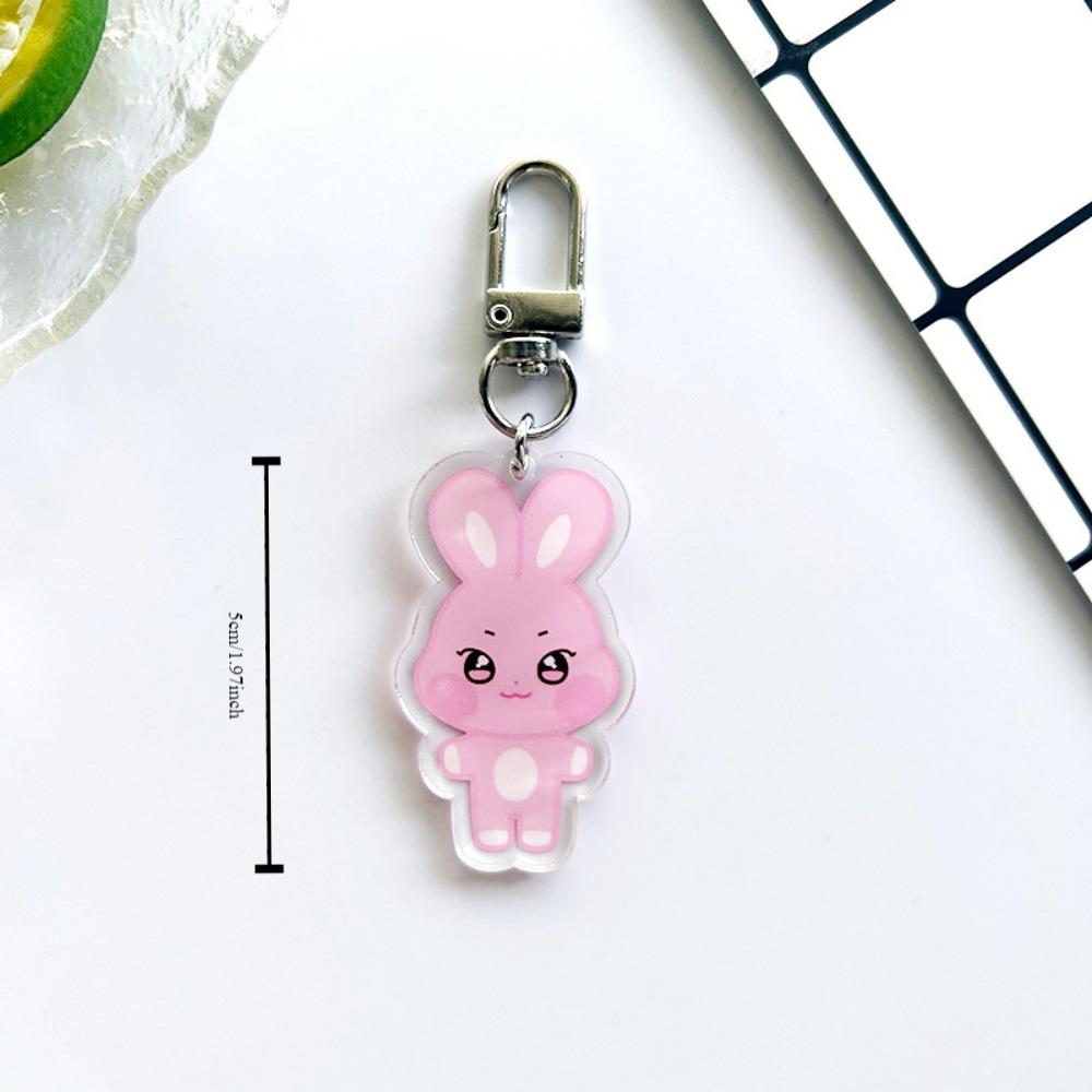 Брелок с изображением животных из мультфильмов, акриловый брелок, подвеска, аксессуары, милый брелок с изображением животных, сумка