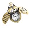 Nostalgic Antique Bronze Owl Pocket Watch with Fine Chain – Small Size (6104)