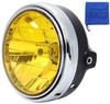 Headlight Yellow Lens CB400SF NC31 CBX400 VTR250 CB250F Motorcycle Exterior 180Pie Headlight Unit General Purpose [Efficiency Irradiation/bulb