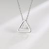 Легкое и роскошное треугольное ожерелье для женщин с минималистичным и отстраненным характером, высококлассная цепочка на ключицу для подруг