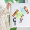 Магнит на холодильник, милая форма животного, силиконовая декоративная наклейка на холодильник, вешалка, крючок для дома
