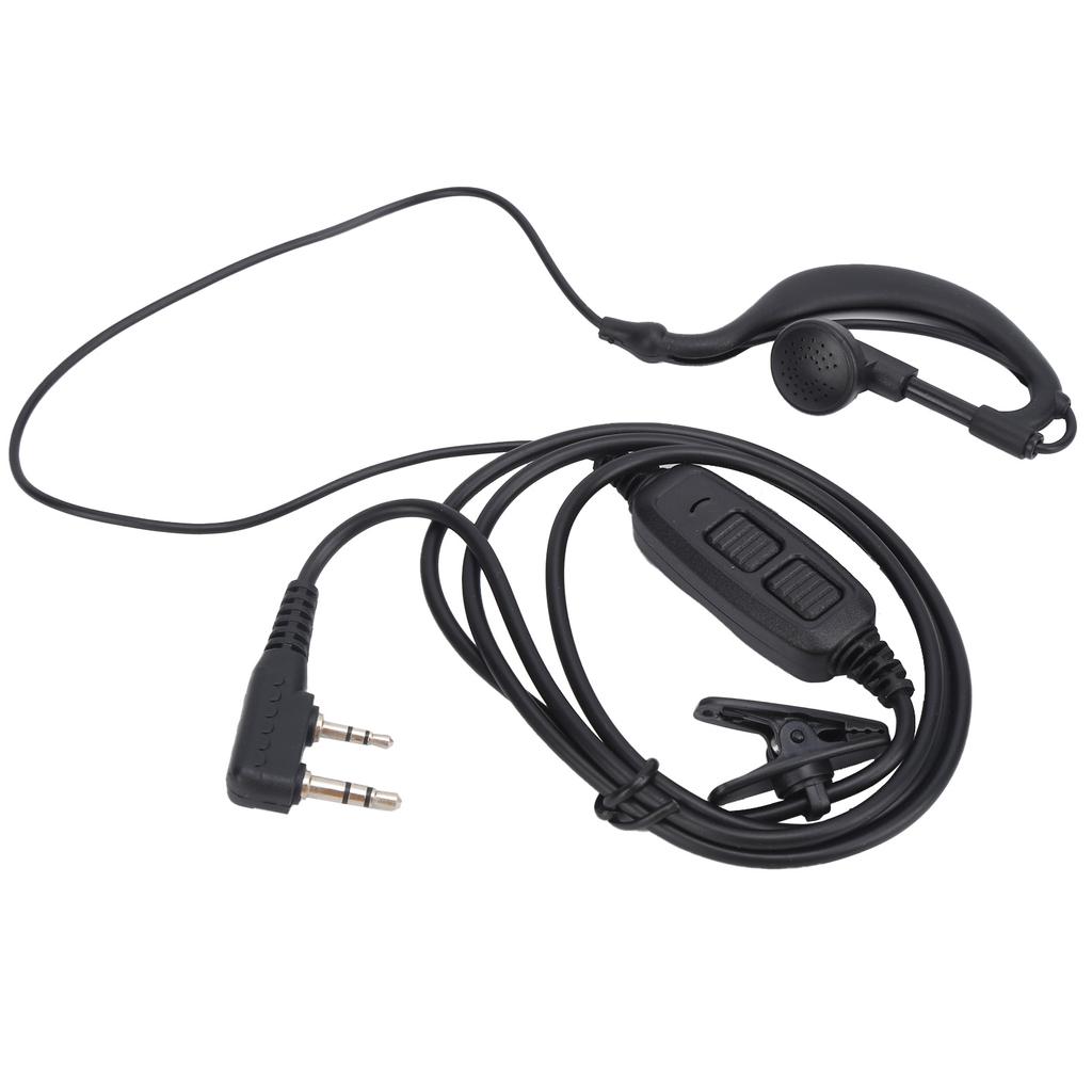 Walkie Talkie Earpiece Dual PTT Headset with Earplug Sleeve for BAOFENG UV?82 UV?82L UV?89 UV8D