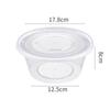 WSM-1250YX Одноразовый круглый пластиковый контейнер для еды с крышкой