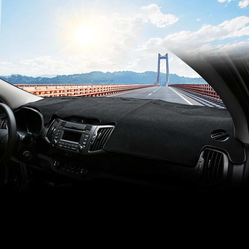 Для Kia Sportage R 3rd 2011 2012 2013 2014 2015 LHD Автомобильные коврики для приборной панели, накладки, защищающие от света, чехлы с защитой от ультрафиолета, ковры, аксессуары