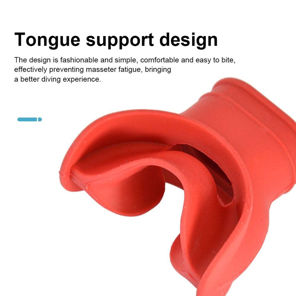 Universal Snorkel Regulator Mouthpiece Silicone Breathing Mouthpiece Ergonomic Diving Mouthpiece