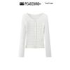 PEACEBIRD Women's Lightweight Cable Knit V-Neck Cardigan