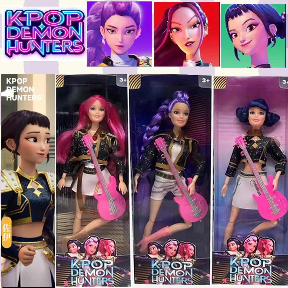 Роскошная K-Pop фигурка музыкальной группы «Охотницы на демонов» - Лимитированный виниловый коллекционный предмет Руми/Мира/Зои