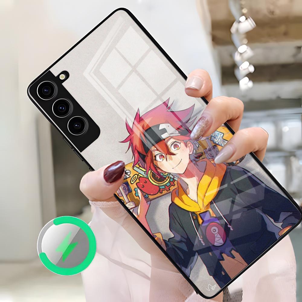 Крутой аниме-мальчик S-Sk8 The Infinity Чехол для телефона Samsung S26 Ultra S25 Edge S23 S22 S21 S20 Ultra Plus S24 Fe A25 Магнитное стекло