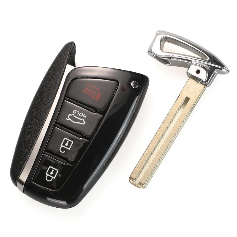 Чехол для смарт-ключа с 3/4 кнопками для Hyundai Genesis Santa Fe Equus Azera, корпус для дистанционного ключа, смарт-брелок
