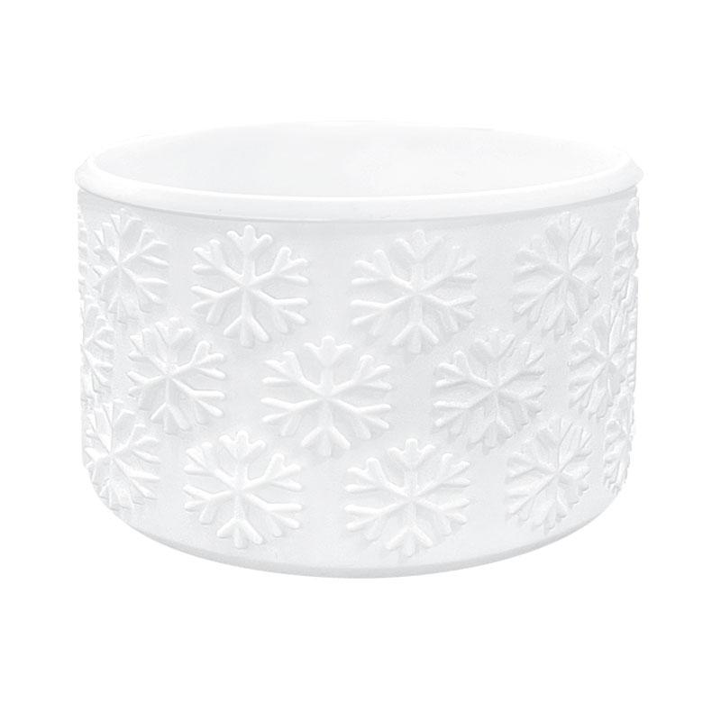 Unique Winter Gift Snowflake Textured Anti-slip Eco-Friendly CE Certified Fashionable Silicone Tumbler Bumper Bar Accessories