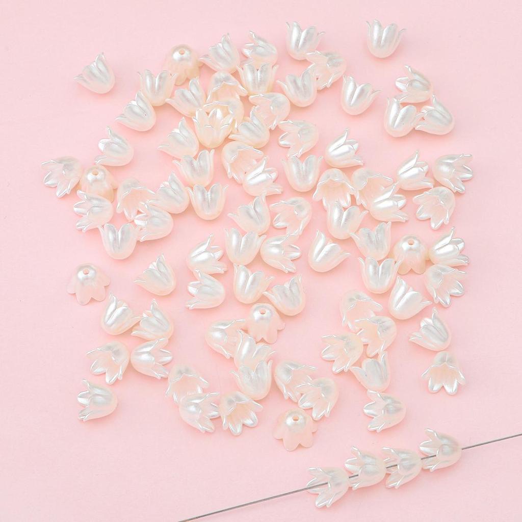 90 шт. акриловые бусины в виде колокольчика и орхидеи, цветок, подвеска для DIY, ожерелье, браслет, серьги, изготовление ювелирных изделий, аксессуары для рукоделия